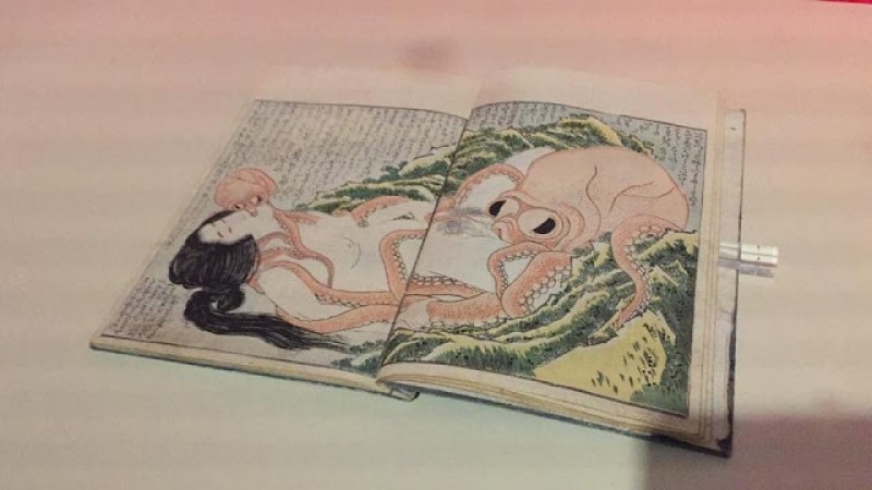 A hírhedt Polip és gyöngyhalász (Tako to ama) című Hokusai-kép